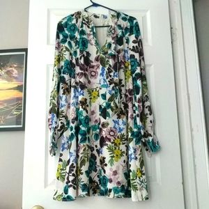 Dress, Floral, size 8, long sleeve, Eliza J